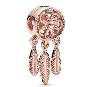 Pandora Rose Gold Dreamcatcher Charm. Pandora Spiritual Dreamcatcher Charm